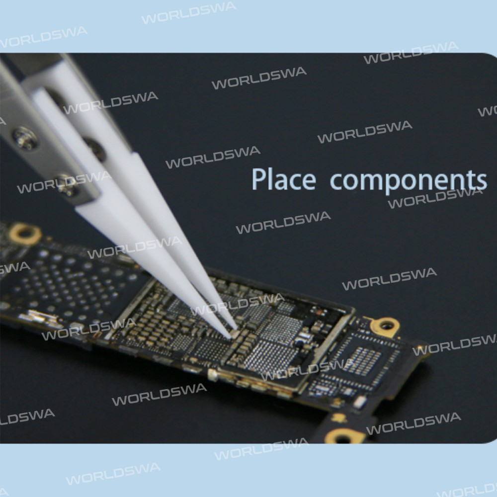 Sunshine SC-11A Non-Slip Anti-Static Ceramic Tweezers for Fly line IC Components Repair