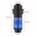 0.7X-5.6X Adjustable Continuous Magnification 300X 450X 600X Zoom C-mount Monocular Lens Suitable Fo