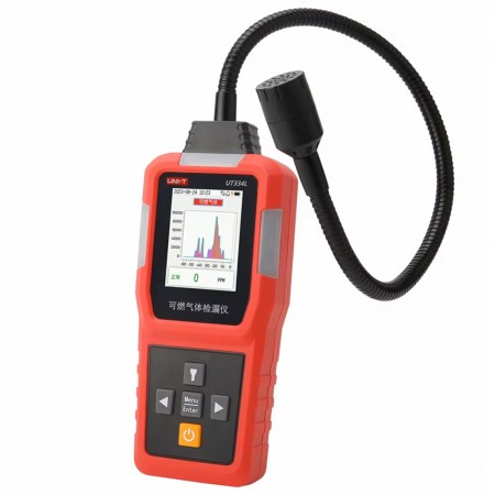 UNI-T UT334L High Sensitivity Combustible Gas Detector with Alarm and Record Storage