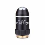 4X 10X 20X 40X 60X 100X High Quality Biological Microscope Objectives Achromatic lens - Black