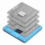 Relife RL-601Q 6in1 Middle Frame BGA Reballing Stencil Planting Tin Template Fixture for iPhone X-11