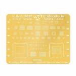 WL Gold BGA CPU IC Reballing Stencil Tin Net for iPhone 12 / 12 Pro / 12 Pro Max / 12 Mini
