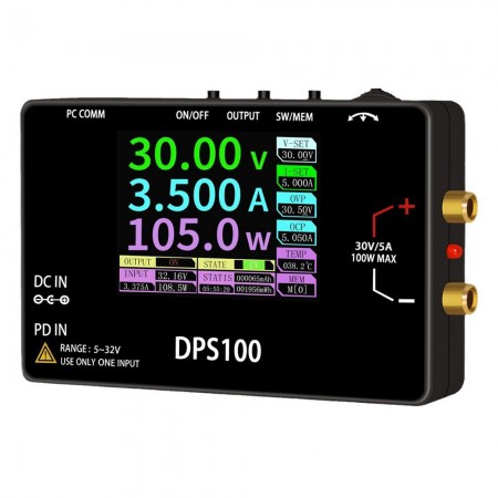 DPS100 Portable 30V / 5A 100W Digital Programmable NC DC Stabilized Power Supply