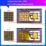 JCID 25-pin Universal Dot-matrix Chip Supports iPhone X-12 Series/iPad Pro 3/4 Series