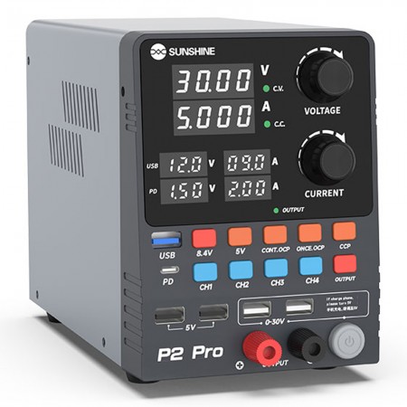 Sunshine P2 Pro 330W 4-Segment High Precision Adjustable DC Stabilized Power Supply Storage Channel