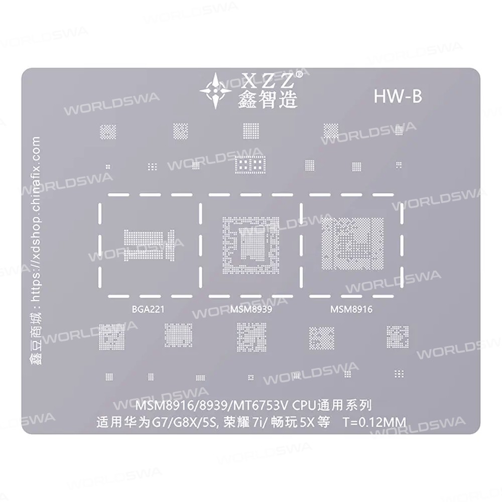 xinzhizao cpu-universal-series-bga-reballing-stencil-set-one-3