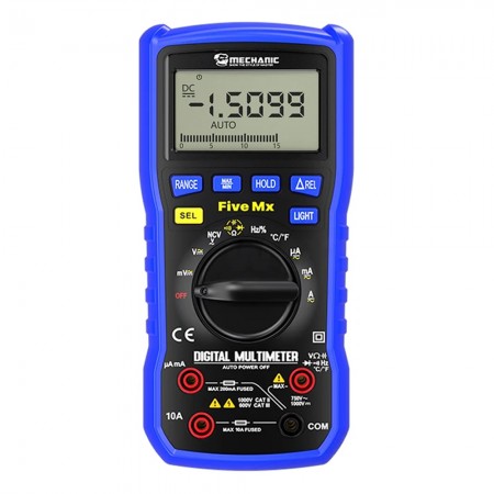 Mechanic Five Mx Fully Auto Intelligent Digital Display Multimeter with English Speech Broadcast