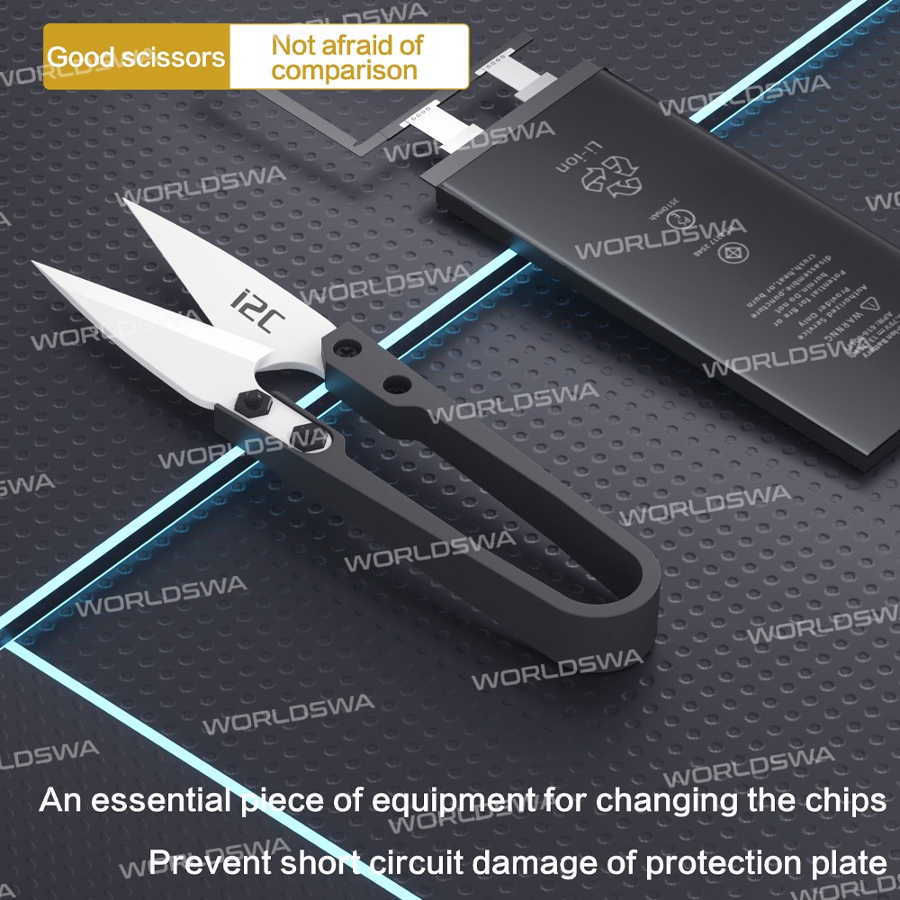 i2c insulated-ceramic-u-shaped-scissors-for-mobile-phone-repair-cutting-work-4