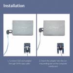 Orico MSTS7PW SATA 7Pin to mSATA Flat Type SSD Adapter Card Support Full Height Size