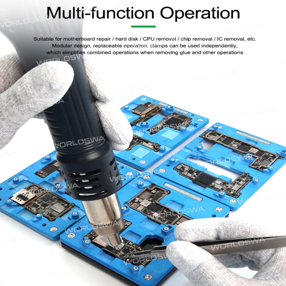 Relife RL-601U Precision Positioning Clamp Fixture Platform with Base for iPhone X - 12 Max Pro