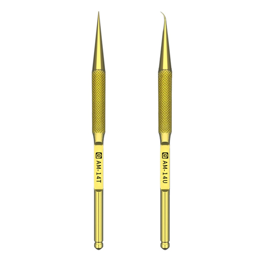 Amaoe AM-14T / 14U High Hardness Anti-magnetic Titanium Alloy Tweezers for Mobile Phone Repair
