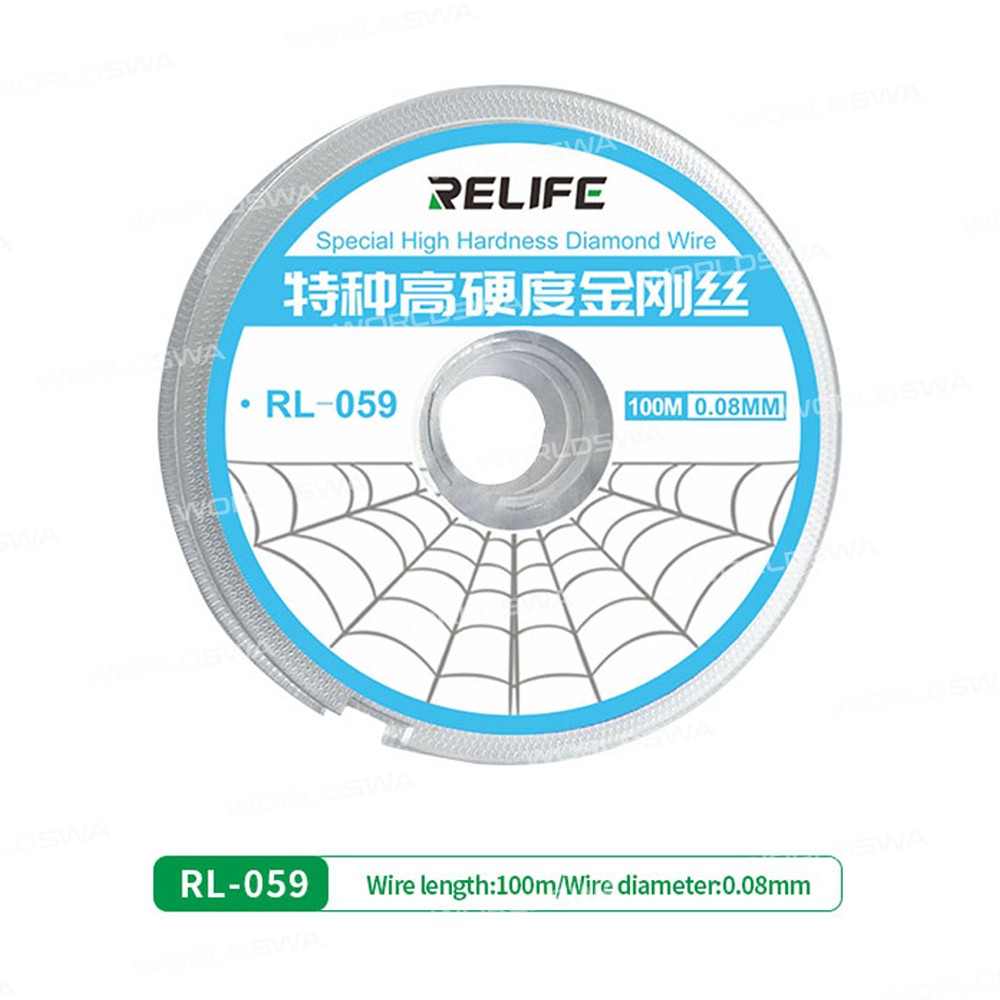 Relife RL-059 100M LCD Screen Separation Ultrafine Cutting Stainless Alloy Wire