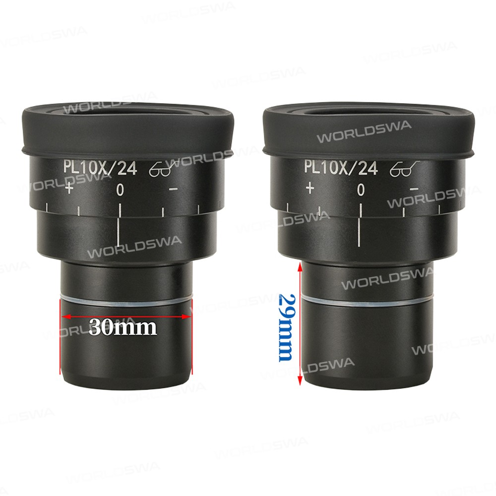 pl10x 24mm-high-eye-point-large-field-view-flat-field-microscope-eyepieces--30mm-mounting-interface-