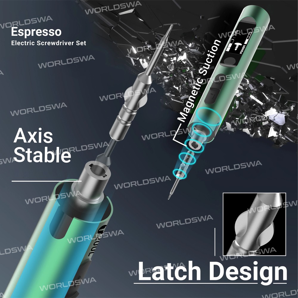 2uul sd11-espresso-electric-screwdriver-with-4pcs-s2-bits-for-mobile-phone-repair-4