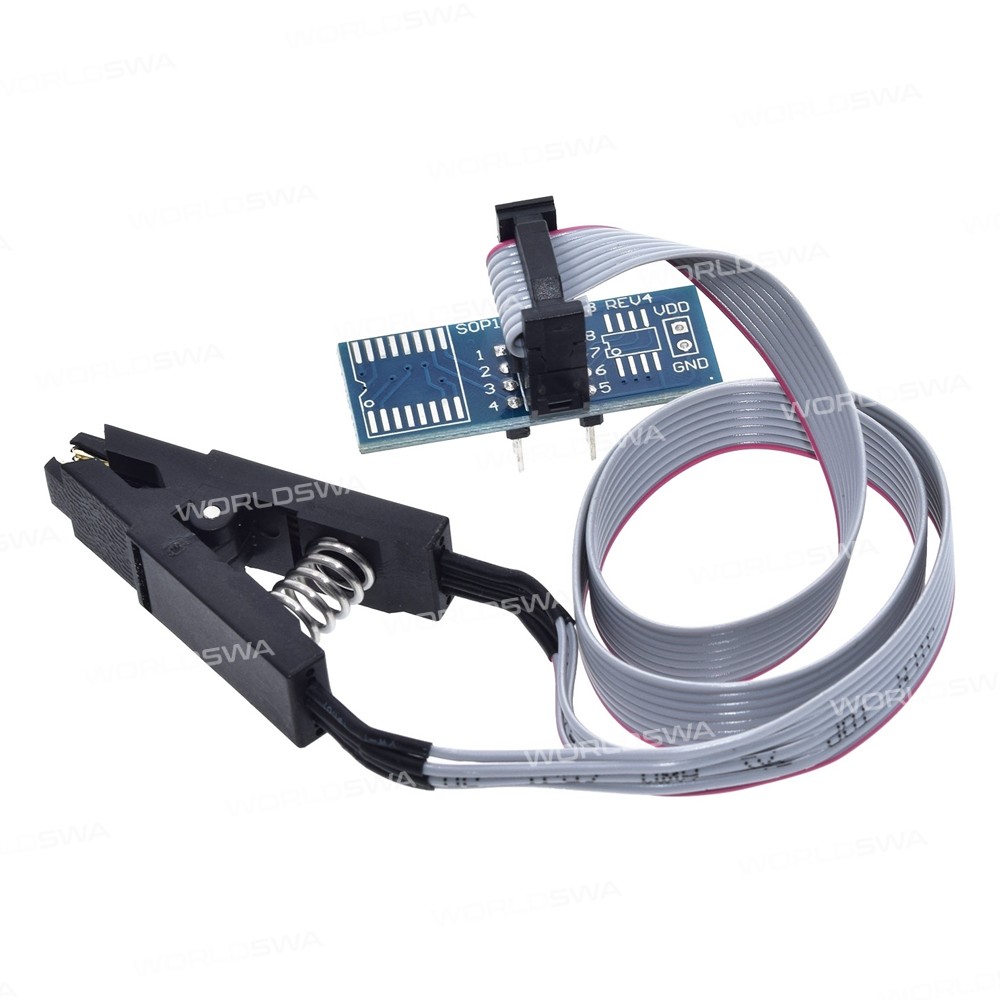 CH341A 24 / 25 Series EEPROM Flash BIOS USB Programmer Module SOIC8 SOP8 Test Clip for Arduino
