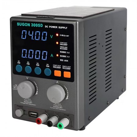 Sugon 3005D 30V / 5A Mobile Phone Repair Regulated Adjustable Digital DC Power Supply