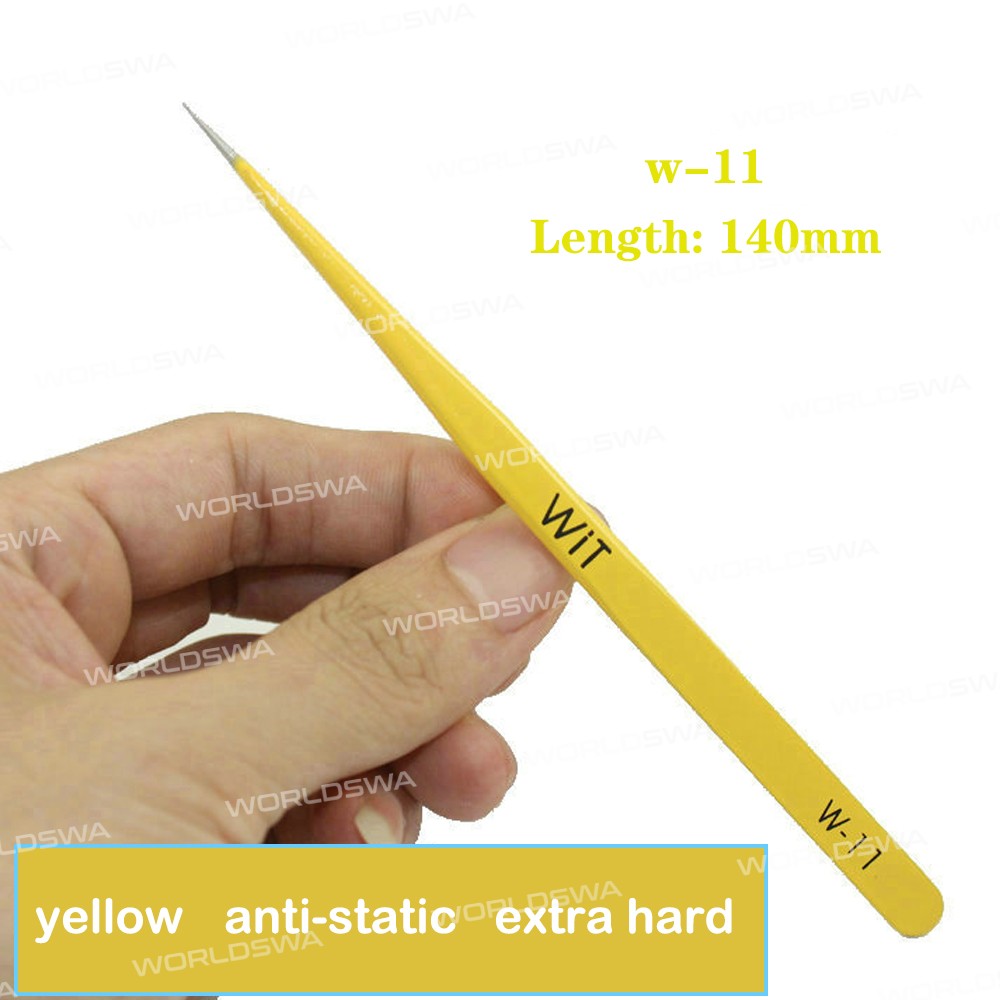WIT W Series Extra Hardened Anti-Static Stainless Steel Tweezers for Mobile Phone Repair