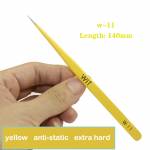 WIT W Series Extra Hardened Anti-Static Stainless Steel Tweezers for Mobile Phone Repair