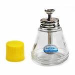 100ML 150ML Stainless Steel Head Glass Liquid Alcohol Bottle