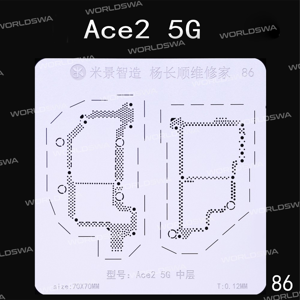 mijing oneplus-series-middle-layer-bga-reballing-stencil-support-mijing-m21-universal-base-5