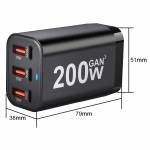 200w 6-port-high-power-desktop-gan-charger-for-mobile-phone-tablet-game-consoles-4