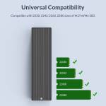 Orico M2PV-C3 USB3.1 Gen2 Type-C M.2 NGFF SSD Enclosure Supports SATA Standard M.2 NGFF Protocol