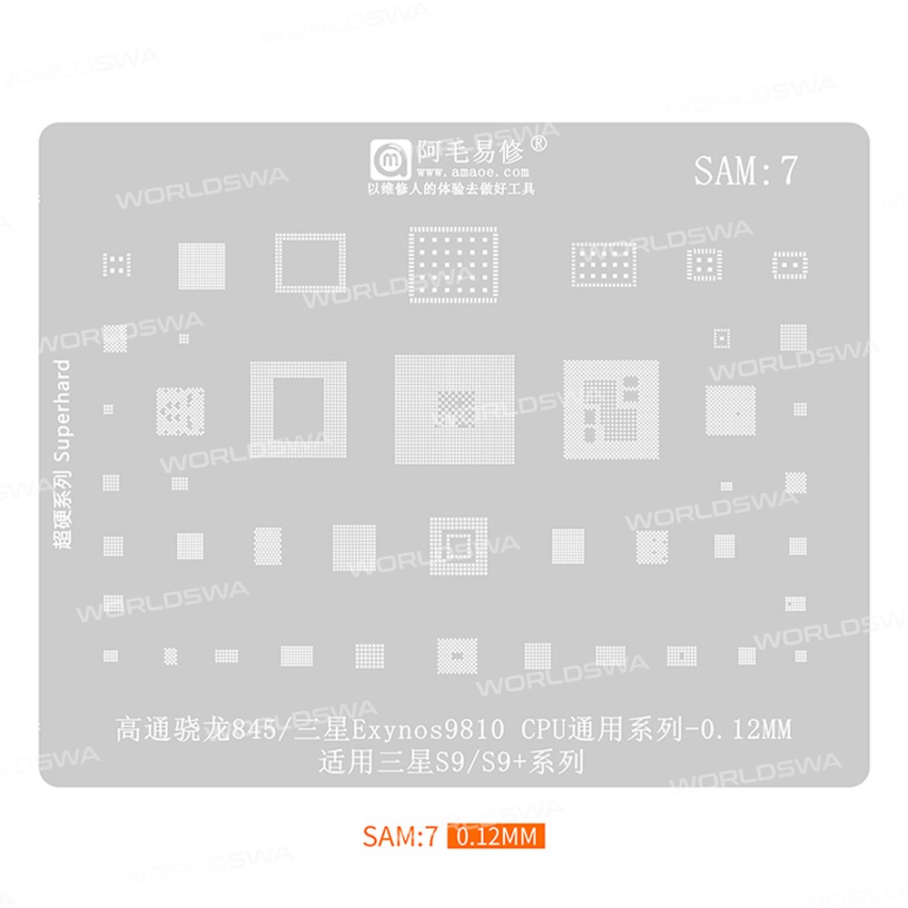 amaoe sam1-to-sam17-012mm-bga-reballing-stencil-set-7