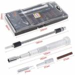 JAKYMY JM-8166 61 in 1 S2 Screwdriver Kits Repair Adjustable Aluminum Alloy Hand Tools Kit for Mobil