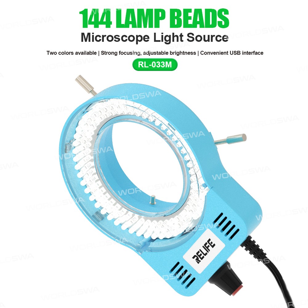 relife rl-033m-144-lamp-beads-high-brightness-adjustable-microscope-light-source-5