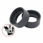 Foldable Rubber Eye Guards Caps for 34-38 mm Microscope Eyepiece Telescope - Pair