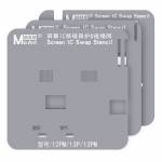 Maant Screen IC Transplant Protection & Tin Planting BGA Reballing Stencil Set for iPhone 11 to 13Pr