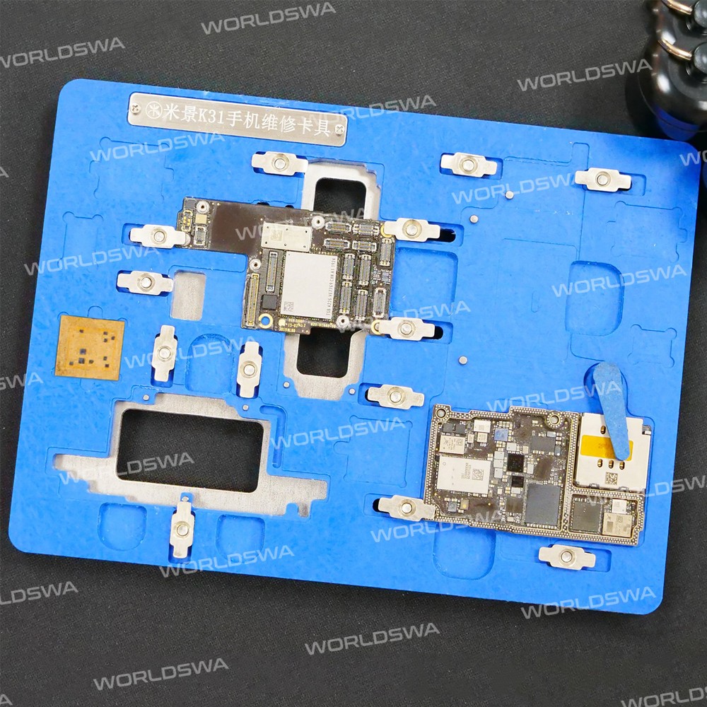 MiJing K31 6in1 Universal Multifunction PCB Board Holder Fixture for iPhone X / Xs / Xs Max / 11 / 1