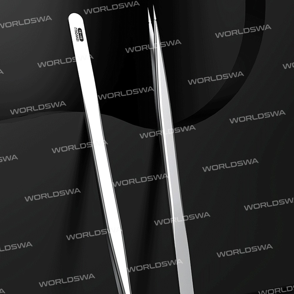 luowei is-10-precision-stainless-steel-super-hard-anti-static-flying-line-tweezer-8