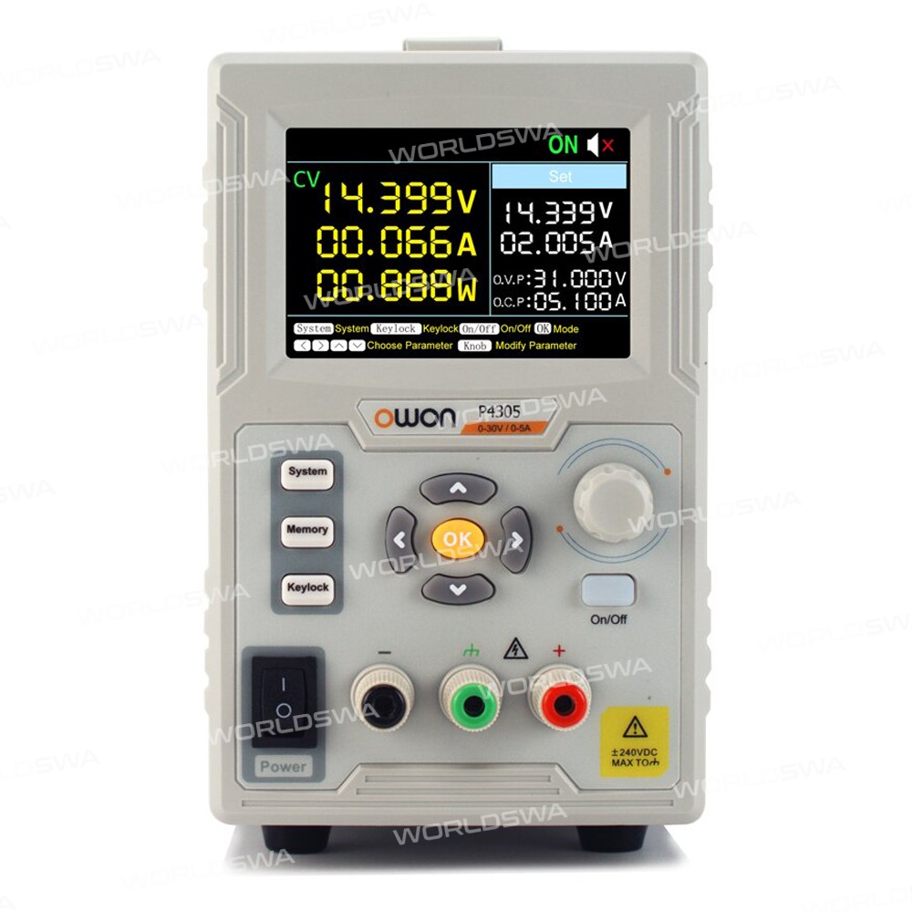 owon p4305-4603-portable-lcd-display-single-channel-linear-programmable-regulated-dc-power-supply-1