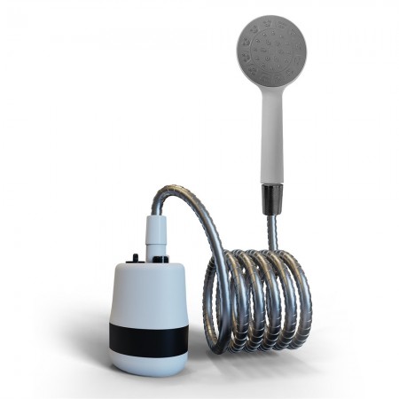 Portable Shower Camping Outdoor Handheld Electric Battery Powered Compact Rechargeable Showerhead