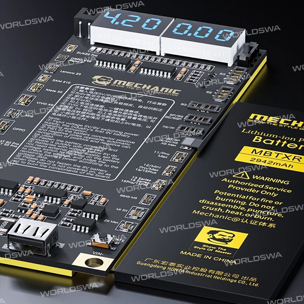 mechanic f918-battery-activation-board-for-iphone-6-to-15pro-max-and-400-android-phone-5