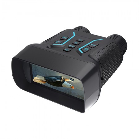 Night Vision Goggles 4K Digital Infrared Binoculars with 8X Zoom 4.5 inch Screen for Outdoors Wildlife Observation
