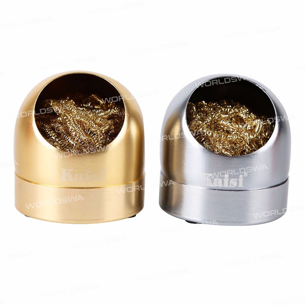 Kaisi Professional Cleaning Steel Wire Brush with Stand Set for Soldering Solder Iron Tip Cleaning