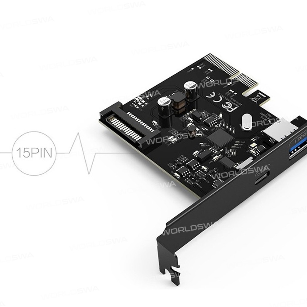 Orico PA31-AC Desktop Computer Motherboard PCI-E Expansion Card with USB3.1 / Type-C Interface