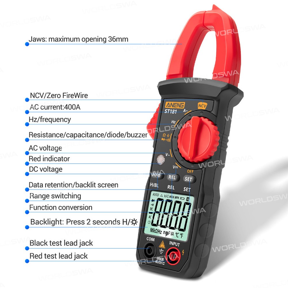 aneng st181-high-precision-intelligent-anti-burn-digital-clamp-meter-6
