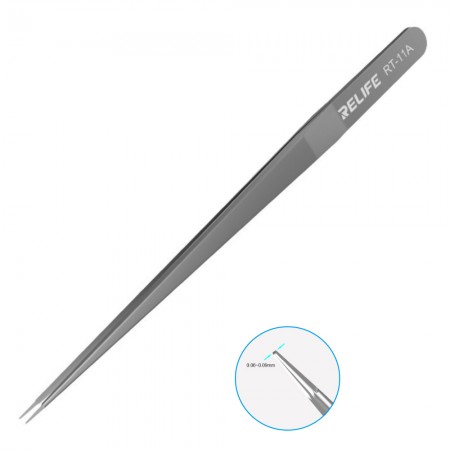Relife RT-11A Stainless Steel Tweezers - High-Precision Flying Line Jump Wire