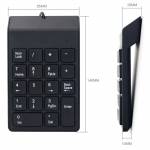 Portable 18 Keys USB Wired Driver-free Mini Digital Keyboard for Desktop Laptop
