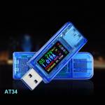 AT34 USB 3.0 Color LCD Voltmeter Ammeter Voltage Current Meter Tester Multimeter