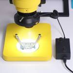 Adjustable 96 LED Microscope Ring Illuminator Lamp with Adapter with AC Power Adapter