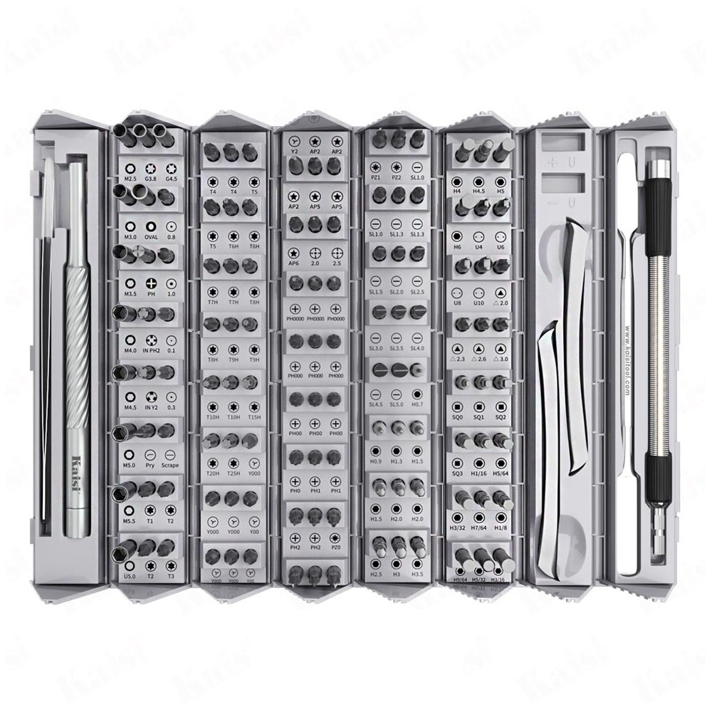 Kaisi K-8128 128-in-1 Precision S2 Alloy Steel Precision Screwdriver Set