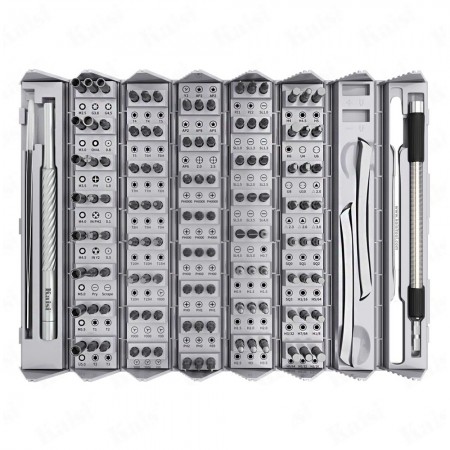 Kaisi K-8128 128-in-1 Precision Screwdriver Set - S2 Alloy Steel