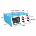 relife rl-309aw-8-ports-smart-digital-display-qc30-pd-fast-charger-station-4