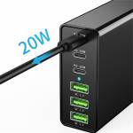 96w 6-port-desktop-quick-usb-charging-station-with-pd-20w-type-c-qc-30-usb-a-ports-8