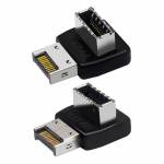 USB 3.1 Type-E 90 Degree Interface Steering Elbow with Shell for Computer Motherboard