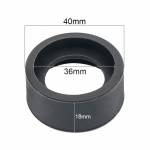 Foldable Rubber Eye Guards Caps for 34-38 mm Microscope Eyepiece Telescope - Pair